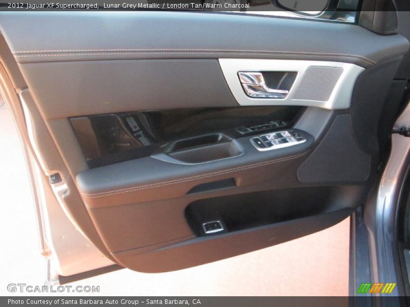 Lunar Grey Metallic / London Tan/Warm Charcoal 2012 Jaguar XF Supercharged
