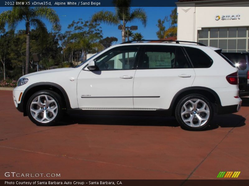 Alpine White / Sand Beige 2012 BMW X5 xDrive35d