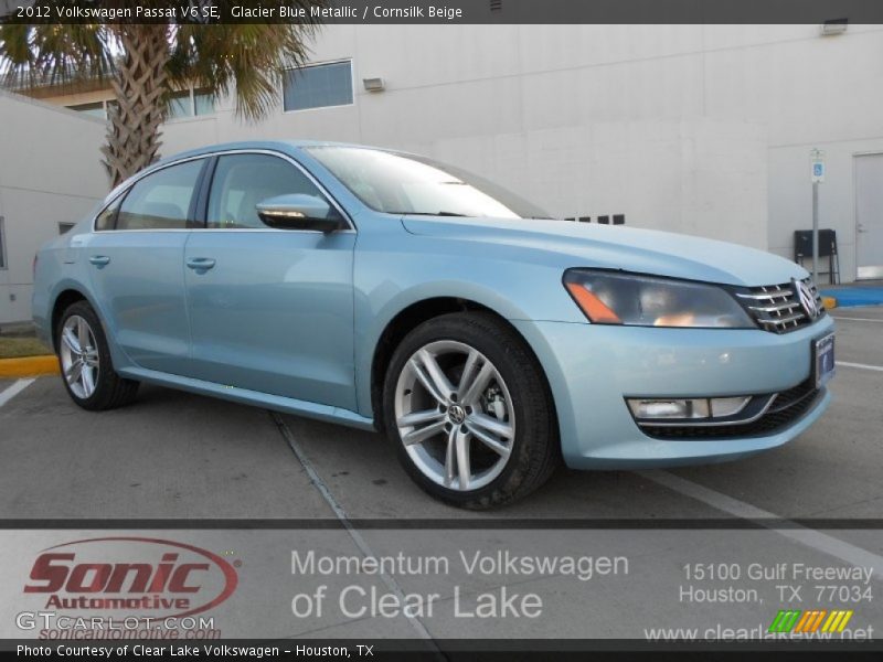 Glacier Blue Metallic / Cornsilk Beige 2012 Volkswagen Passat V6 SE