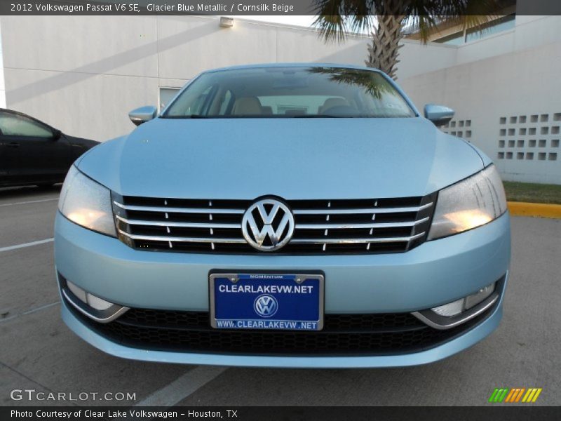 Glacier Blue Metallic / Cornsilk Beige 2012 Volkswagen Passat V6 SE