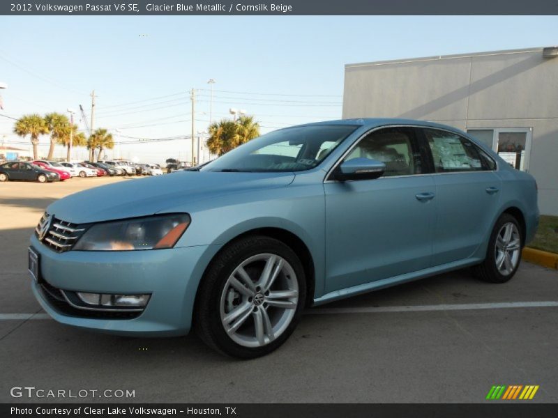 Glacier Blue Metallic / Cornsilk Beige 2012 Volkswagen Passat V6 SE