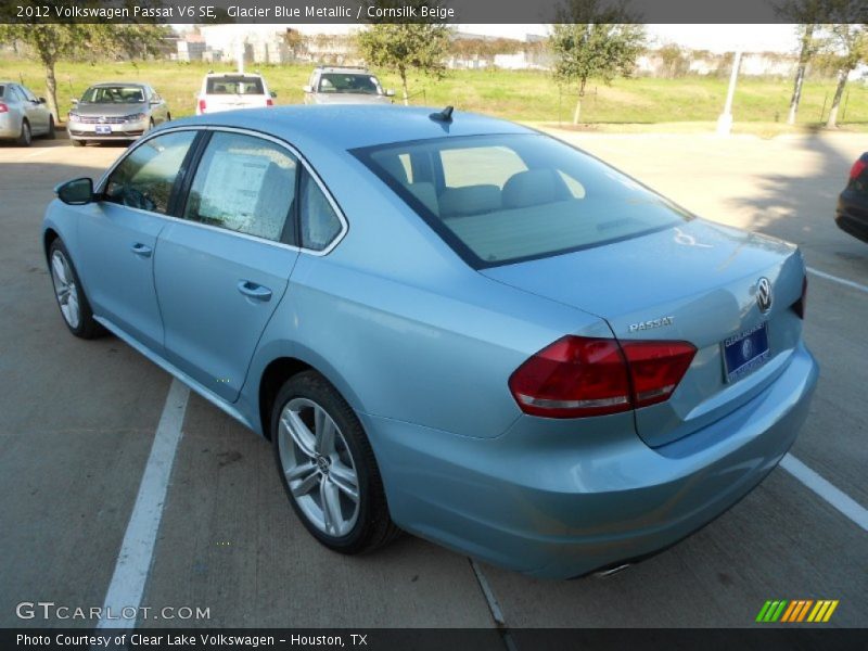 Glacier Blue Metallic / Cornsilk Beige 2012 Volkswagen Passat V6 SE