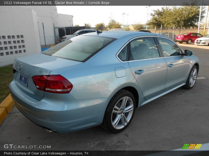 Glacier Blue Metallic / Cornsilk Beige 2012 Volkswagen Passat V6 SE