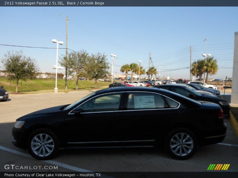 Black / Cornsilk Beige 2012 Volkswagen Passat 2.5L SEL