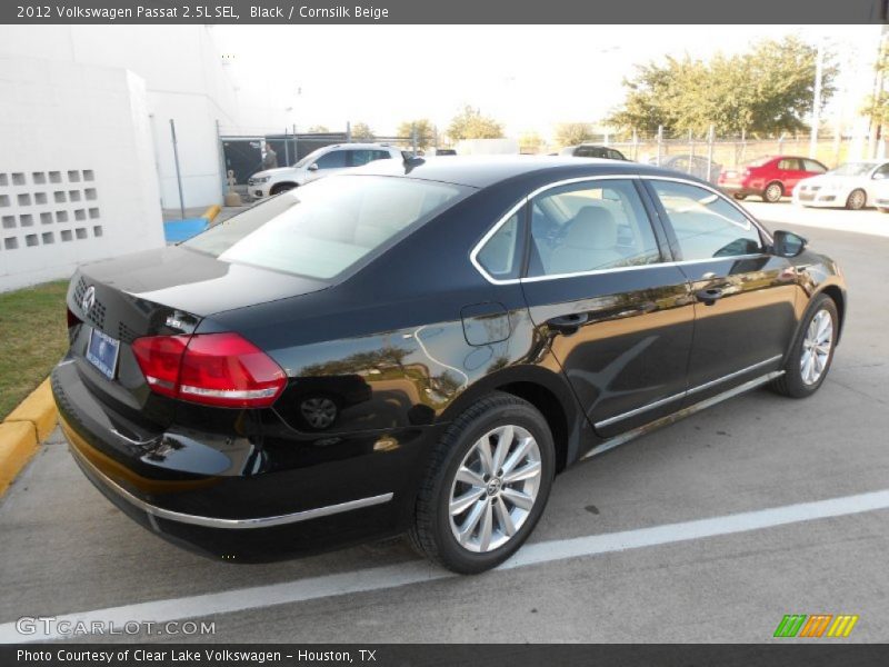 Black / Cornsilk Beige 2012 Volkswagen Passat 2.5L SEL