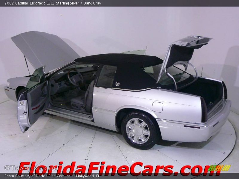 Sterling Silver / Dark Gray 2002 Cadillac Eldorado ESC