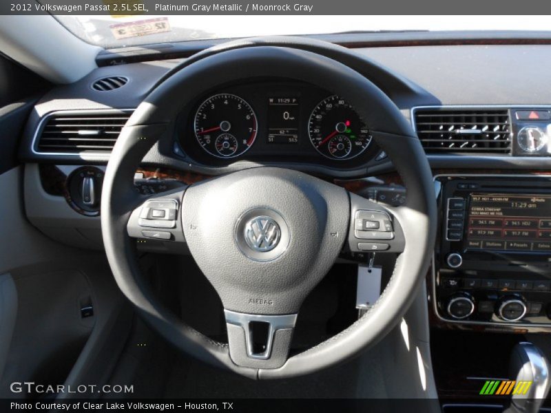 Platinum Gray Metallic / Moonrock Gray 2012 Volkswagen Passat 2.5L SEL