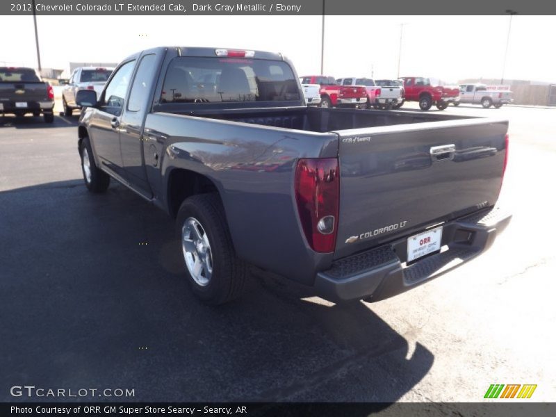 Dark Gray Metallic / Ebony 2012 Chevrolet Colorado LT Extended Cab