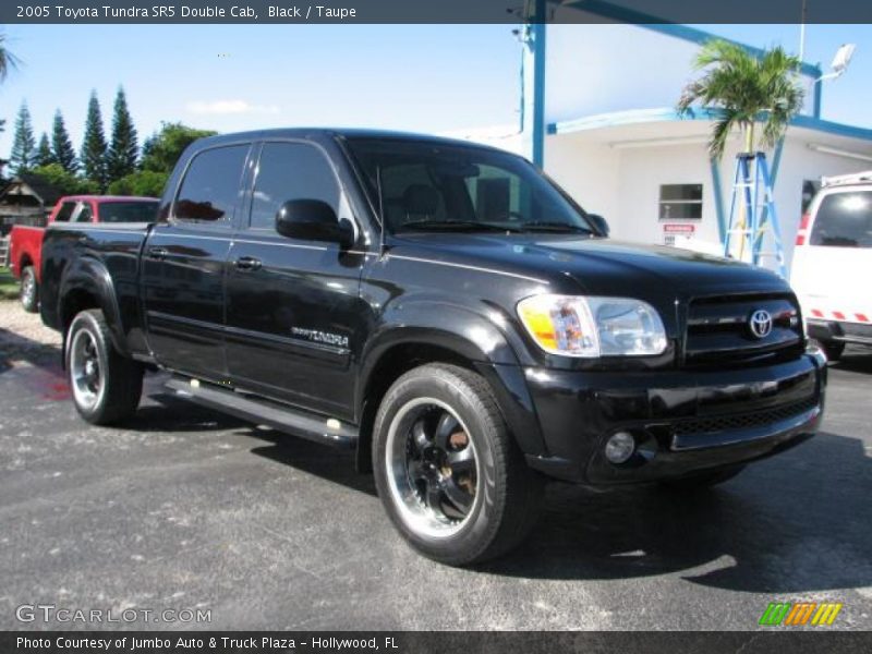 Black / Taupe 2005 Toyota Tundra SR5 Double Cab