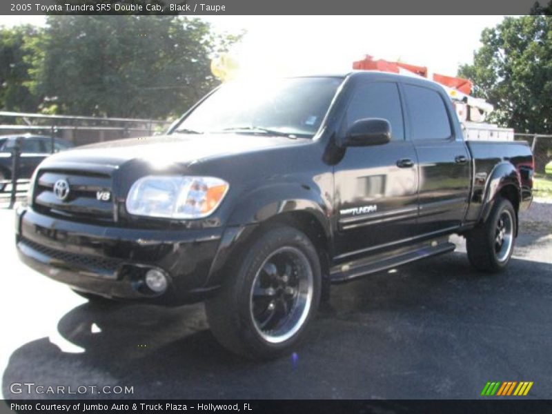 Black / Taupe 2005 Toyota Tundra SR5 Double Cab