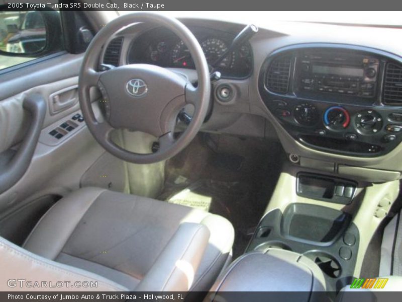 Black / Taupe 2005 Toyota Tundra SR5 Double Cab