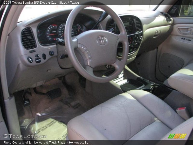 Black / Taupe 2005 Toyota Tundra SR5 Double Cab
