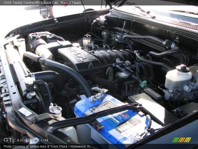 Black / Taupe 2005 Toyota Tundra SR5 Double Cab