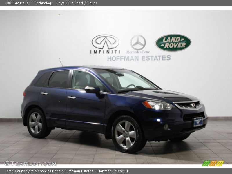Royal Blue Pearl / Taupe 2007 Acura RDX Technology