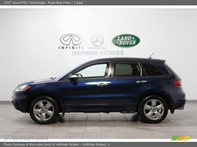 Royal Blue Pearl / Taupe 2007 Acura RDX Technology