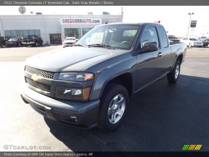 Dark Gray Metallic / Ebony 2012 Chevrolet Colorado LT Extended Cab