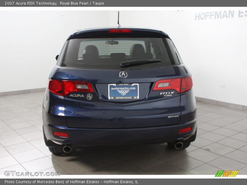 Royal Blue Pearl / Taupe 2007 Acura RDX Technology