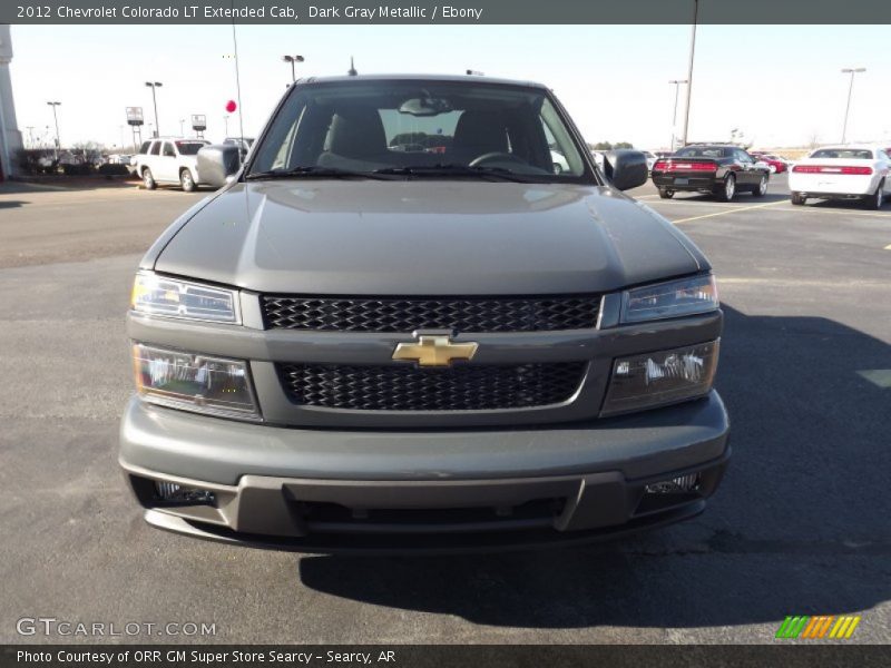 Dark Gray Metallic / Ebony 2012 Chevrolet Colorado LT Extended Cab