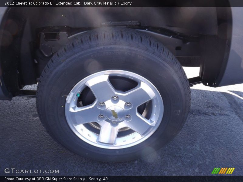Dark Gray Metallic / Ebony 2012 Chevrolet Colorado LT Extended Cab
