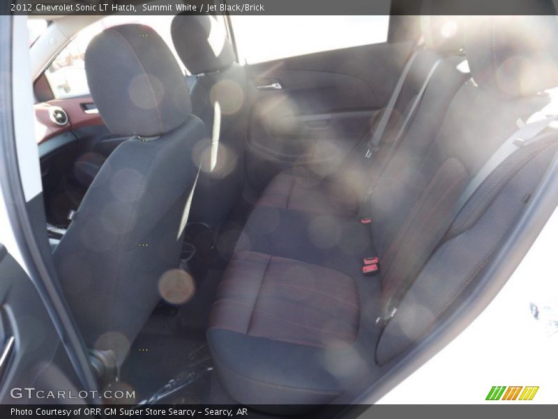 Summit White / Jet Black/Brick 2012 Chevrolet Sonic LT Hatch