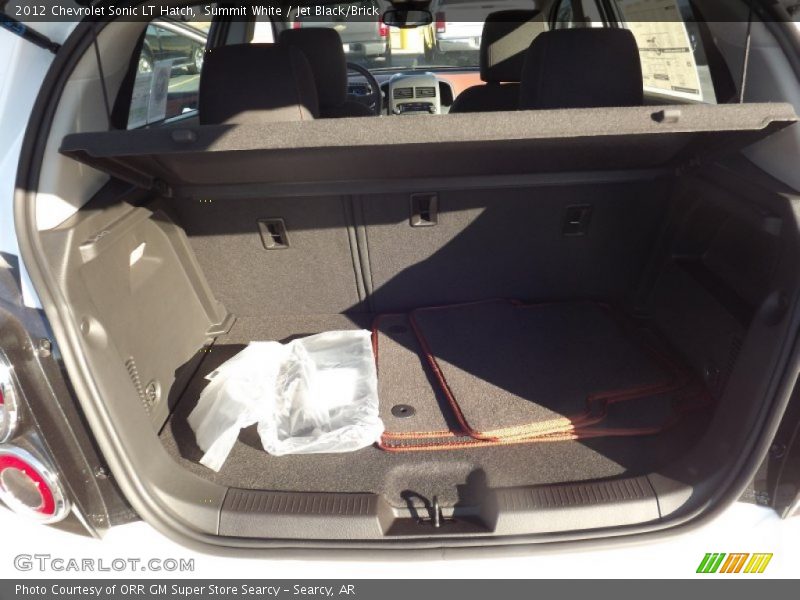 Summit White / Jet Black/Brick 2012 Chevrolet Sonic LT Hatch