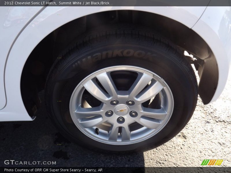 Summit White / Jet Black/Brick 2012 Chevrolet Sonic LT Hatch