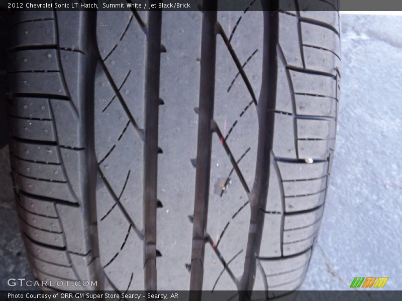 Summit White / Jet Black/Brick 2012 Chevrolet Sonic LT Hatch