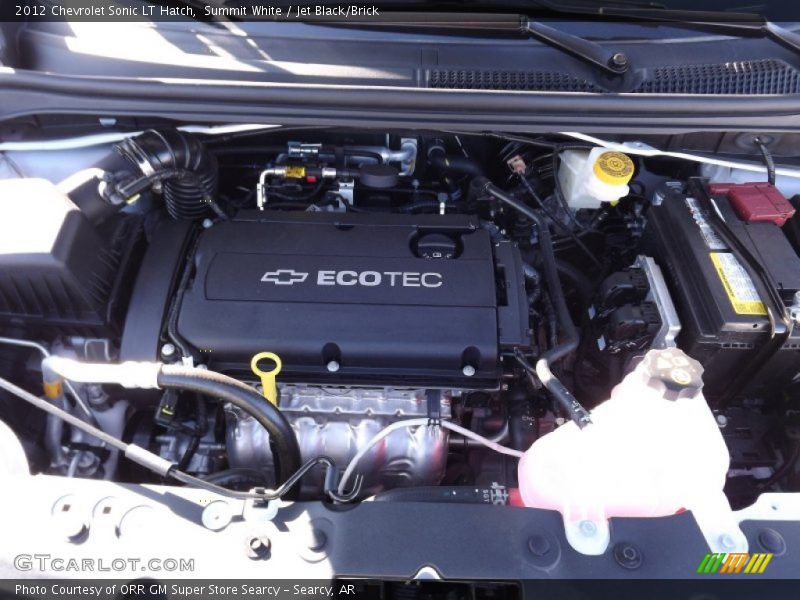 Summit White / Jet Black/Brick 2012 Chevrolet Sonic LT Hatch