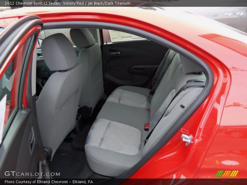 Victory Red / Jet Black/Dark Titanium 2012 Chevrolet Sonic LS Sedan