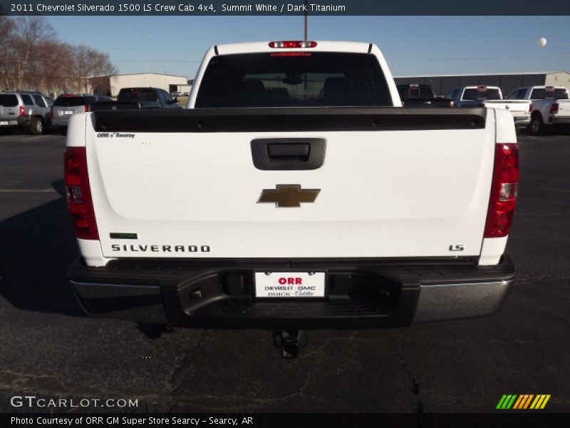 Summit White / Dark Titanium 2011 Chevrolet Silverado 1500 LS Crew Cab 4x4