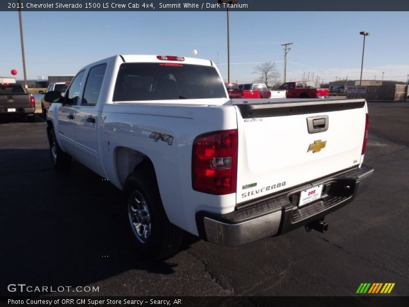 Summit White / Dark Titanium 2011 Chevrolet Silverado 1500 LS Crew Cab 4x4