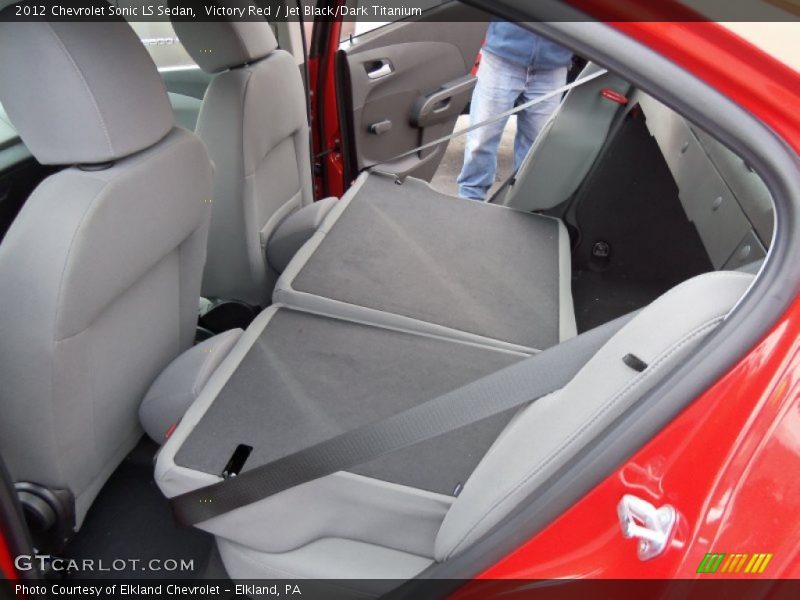Victory Red / Jet Black/Dark Titanium 2012 Chevrolet Sonic LS Sedan