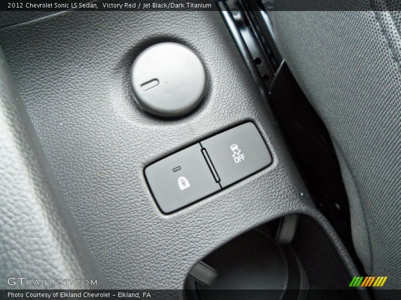 Victory Red / Jet Black/Dark Titanium 2012 Chevrolet Sonic LS Sedan