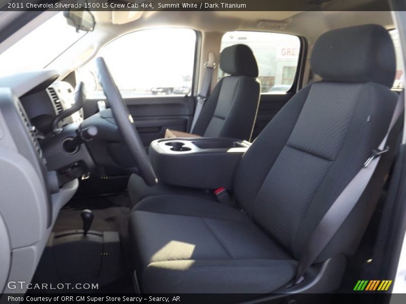 Summit White / Dark Titanium 2011 Chevrolet Silverado 1500 LS Crew Cab 4x4