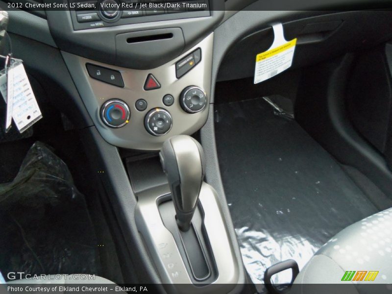 Victory Red / Jet Black/Dark Titanium 2012 Chevrolet Sonic LS Sedan