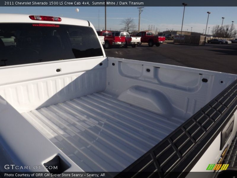 Summit White / Dark Titanium 2011 Chevrolet Silverado 1500 LS Crew Cab 4x4