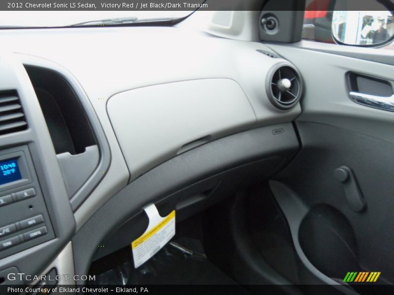 Victory Red / Jet Black/Dark Titanium 2012 Chevrolet Sonic LS Sedan