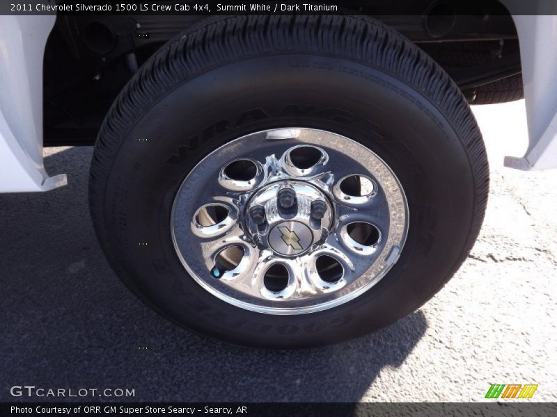 Summit White / Dark Titanium 2011 Chevrolet Silverado 1500 LS Crew Cab 4x4