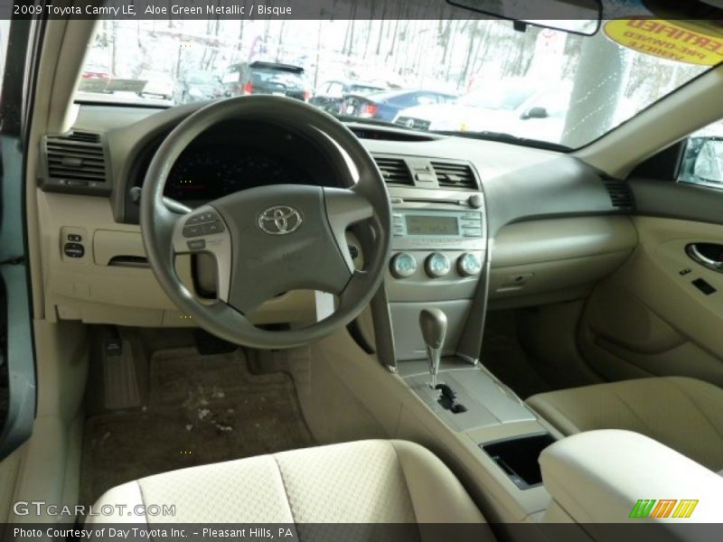 Aloe Green Metallic / Bisque 2009 Toyota Camry LE