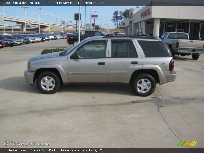 Light Pewter Metallic / Medium Oak 2002 Chevrolet TrailBlazer LT