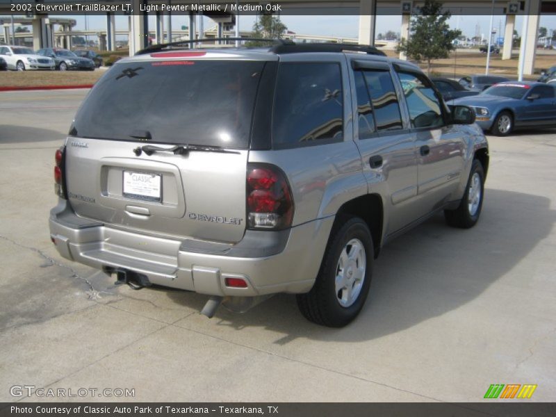 Light Pewter Metallic / Medium Oak 2002 Chevrolet TrailBlazer LT
