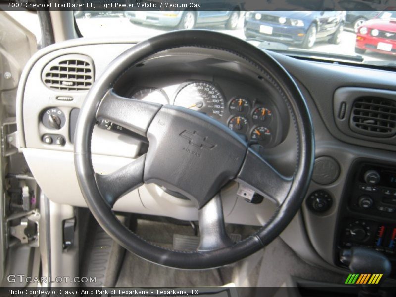 Light Pewter Metallic / Medium Oak 2002 Chevrolet TrailBlazer LT