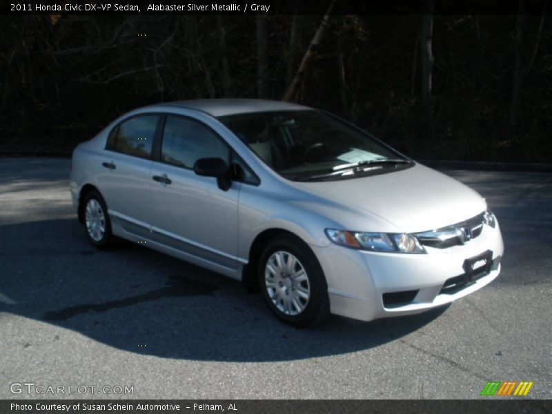 Alabaster Silver Metallic / Gray 2011 Honda Civic DX-VP Sedan