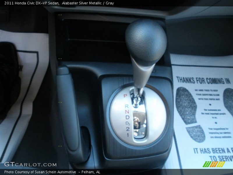  2011 Civic DX-VP Sedan 5 Speed Automatic Shifter