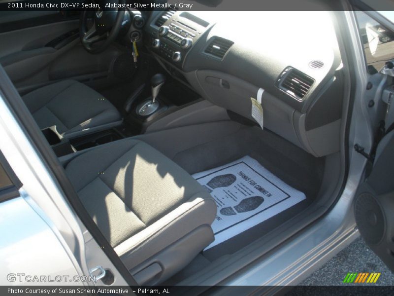 Alabaster Silver Metallic / Gray 2011 Honda Civic DX-VP Sedan