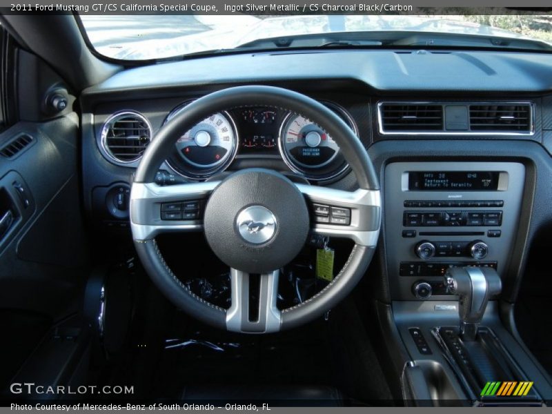 Ingot Silver Metallic / CS Charcoal Black/Carbon 2011 Ford Mustang GT/CS California Special Coupe