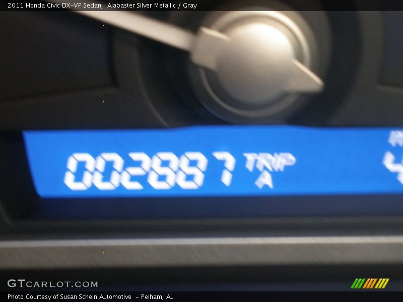 Alabaster Silver Metallic / Gray 2011 Honda Civic DX-VP Sedan