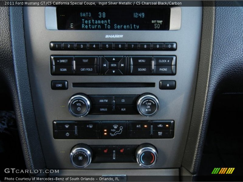 Controls of 2011 Mustang GT/CS California Special Coupe