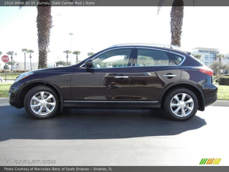 Dark Current Red / Stone 2010 Infiniti EX 35 Journey