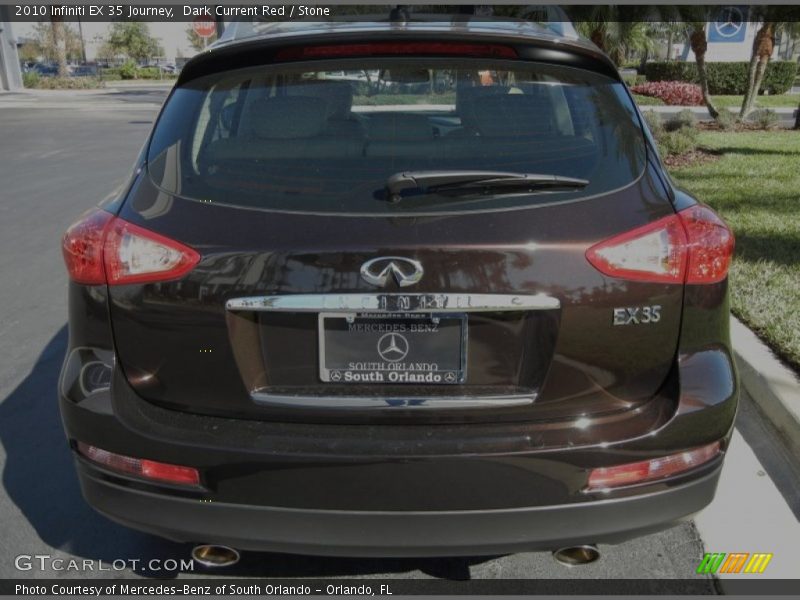 Dark Current Red / Stone 2010 Infiniti EX 35 Journey